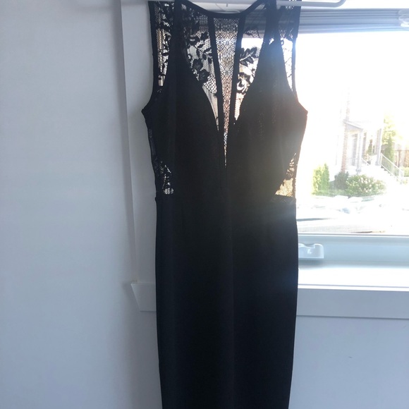 Black midi dress - Picture 2 of 3